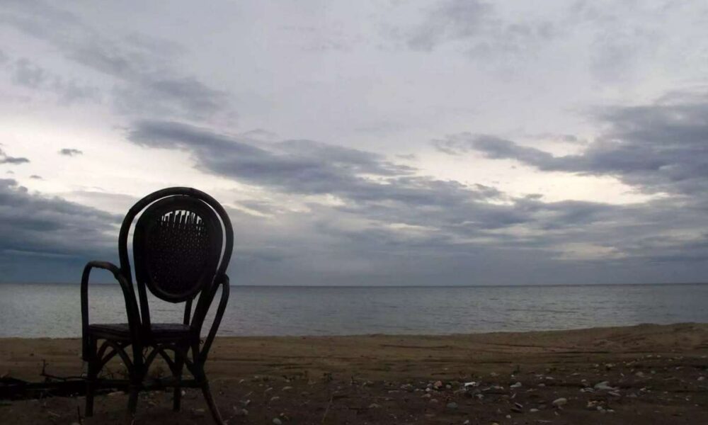 waves crashing waves on a beach