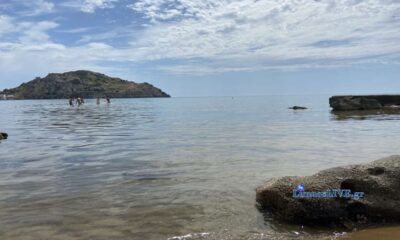 a group of people in the water