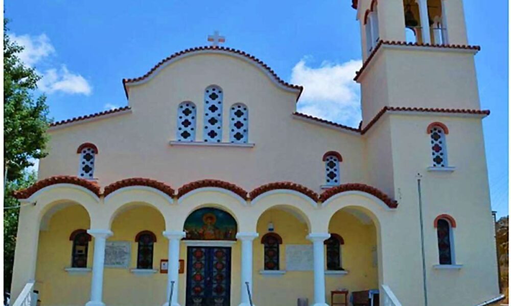 a church with a bell tower
