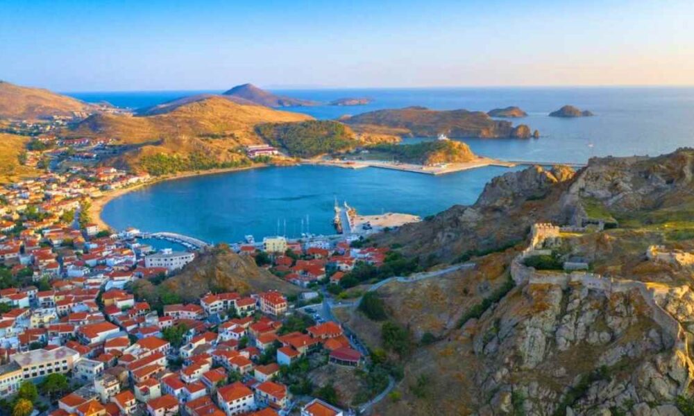 a city next to a body of water