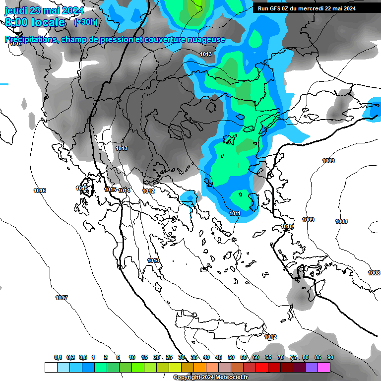a screenshot of a weather map