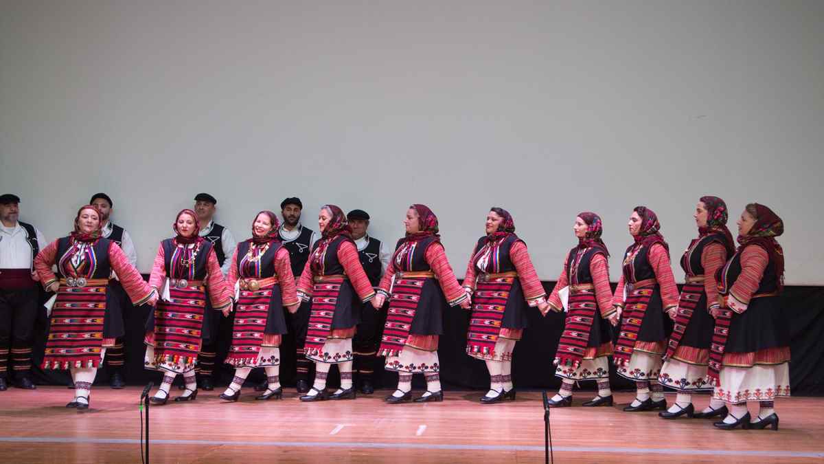 a group of women wearing traditional clothing