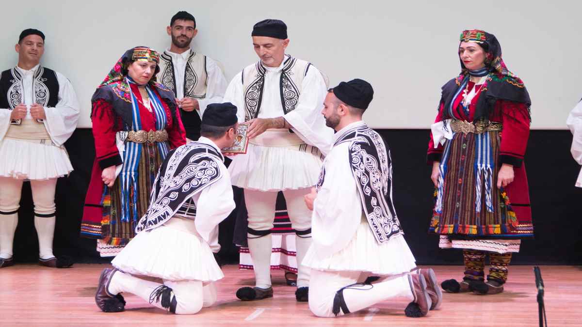 a group of people in traditional clothing