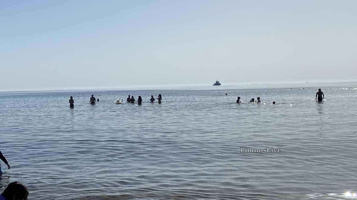 a group of people in the water
