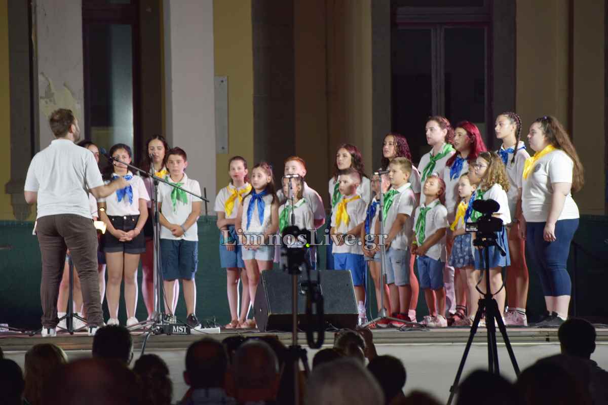 a group of children on a stage