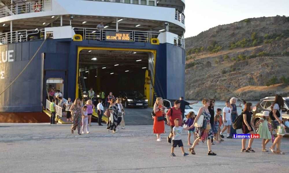 a group of people walking on a dock