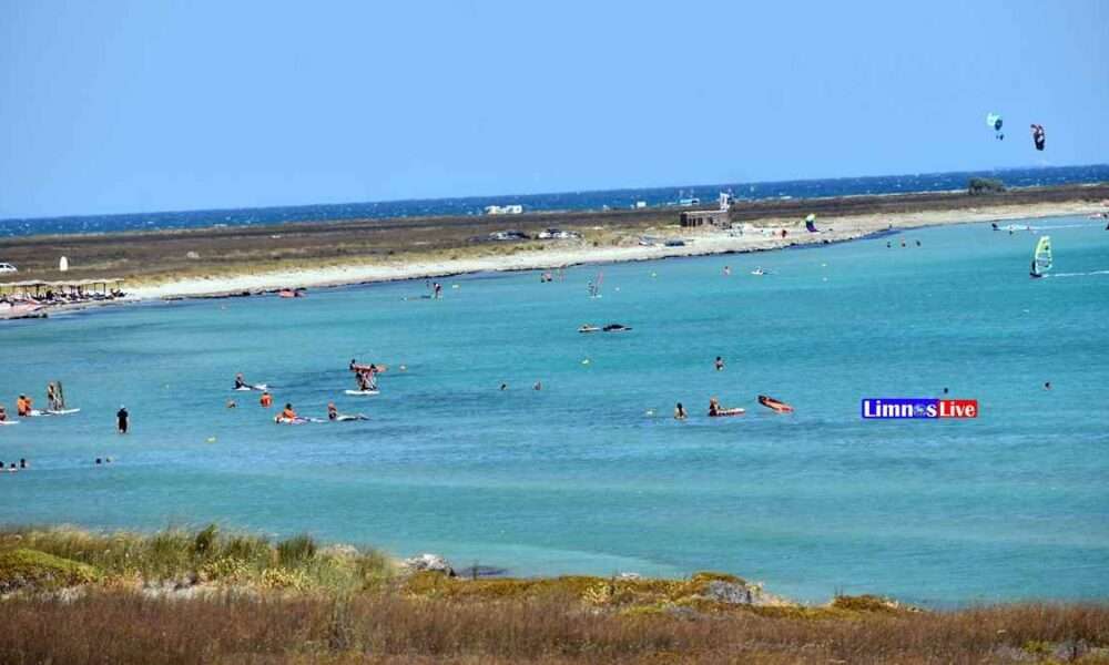 a group of people in the water