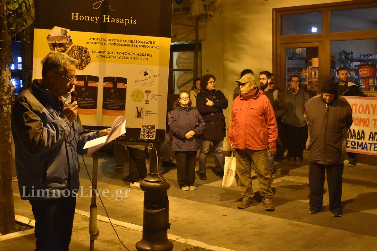 a man standing in front of a crowd of people