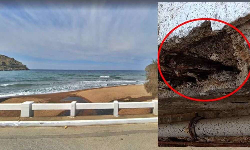 a close-up of a beach