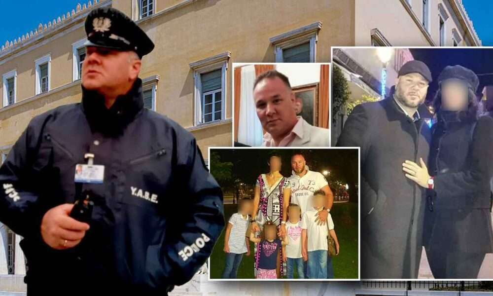 Μαύρο φόντο με λευκό σχέδιο.