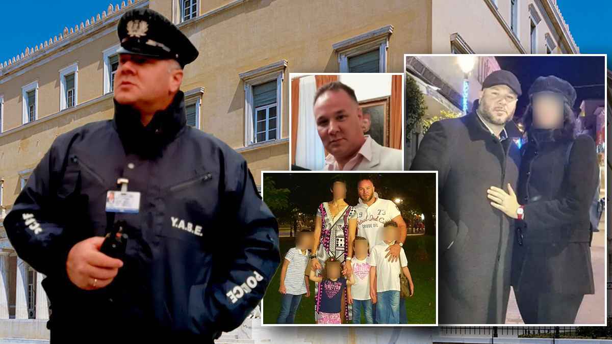 Μαύρο φόντο με λευκό σχέδιο.