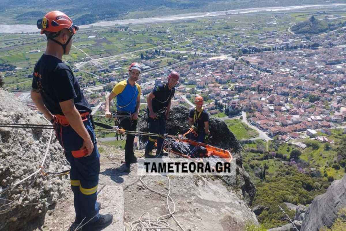 Σοκαριστικό βίντεο από τα Μετέωρα