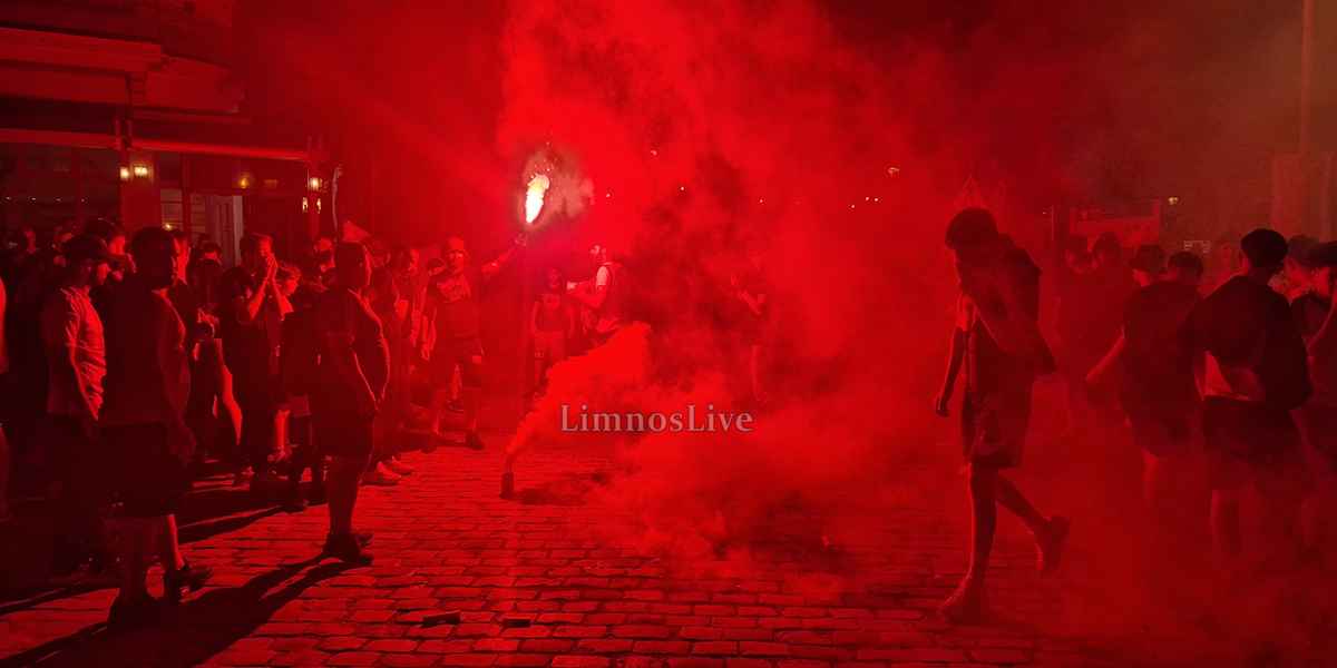 «Κοκκίνισε» η Μύρινα: Έξαλλοι πανηγυρισμοί στη Λήμνο για τον θρίαμβο του Ολυμπιακού (Βίντεο - εικόνες) 34 20260524 2342270