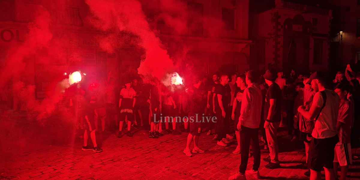 «Κοκκίνισε» η Μύρινα: Έξαλλοι πανηγυρισμοί στη Λήμνο για τον θρίαμβο του Ολυμπιακού (Βίντεο - εικόνες) 35 20260524 234507