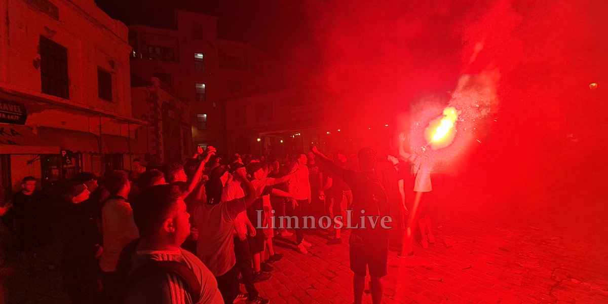 «Κοκκίνισε» η Μύρινα: Έξαλλοι πανηγυρισμοί στη Λήμνο για τον θρίαμβο του Ολυμπιακού (Βίντεο - εικόνες) 46 20260524 235014