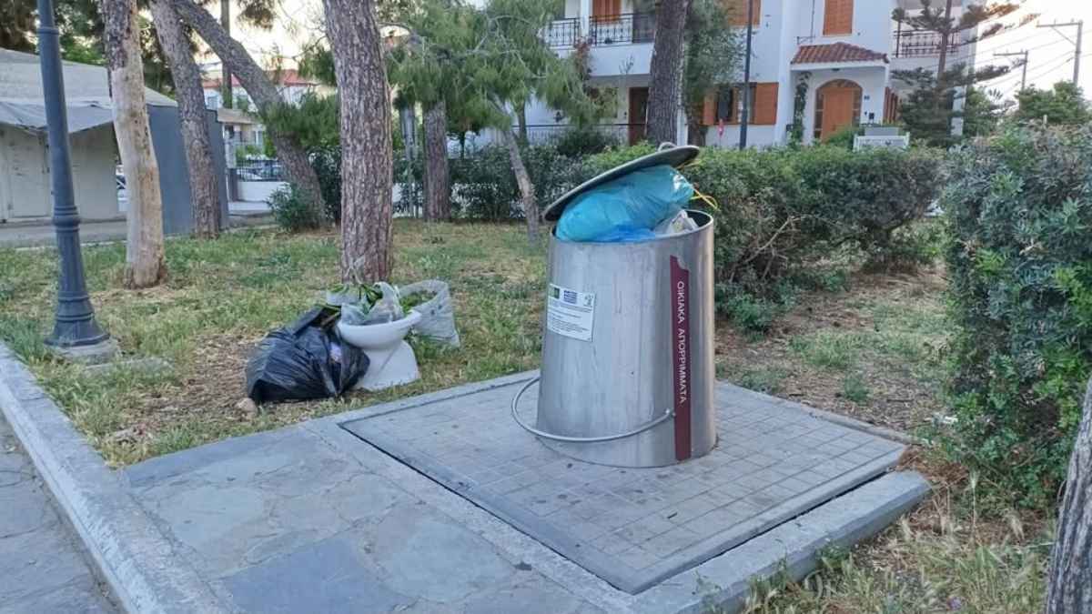 Στο ίδιο έργο θεατές στη Μύρινα: Γέμισαν πάλι οι κάδοι – «Κάθε χρόνο και χειρότερα» λέει αγανακτισμένος κάτοικος (εικόνες) 38 SKOUPIDIA 1