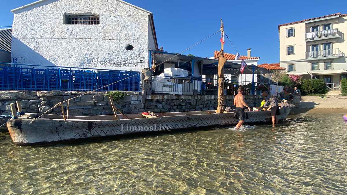 Απίστευτες εικόνες στη Λήμνο: 22 σύγχρονοι «Αργοναύτες» έφτασαν με προϊστορικό σκάφος (βίντεο-εικόνες) 35 IMG 5352