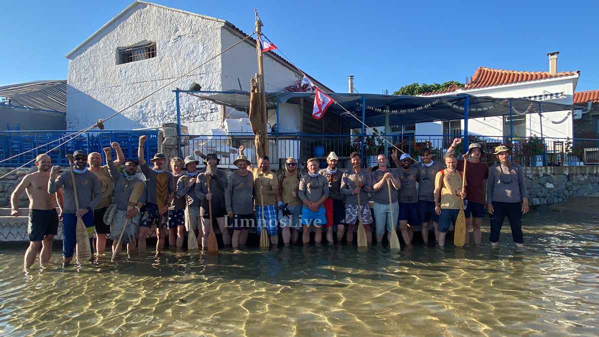 Απίστευτες εικόνες στη Λήμνο: 22 σύγχρονοι «Αργοναύτες» έφτασαν με προϊστορικό σκάφος (βίντεο-εικόνες) 38 IMG 5379