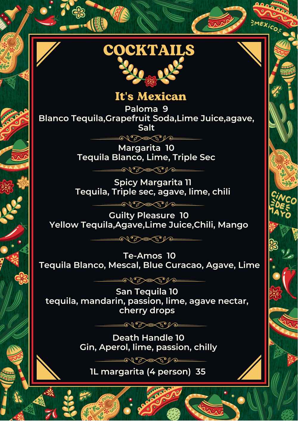 MENU AMOS 3